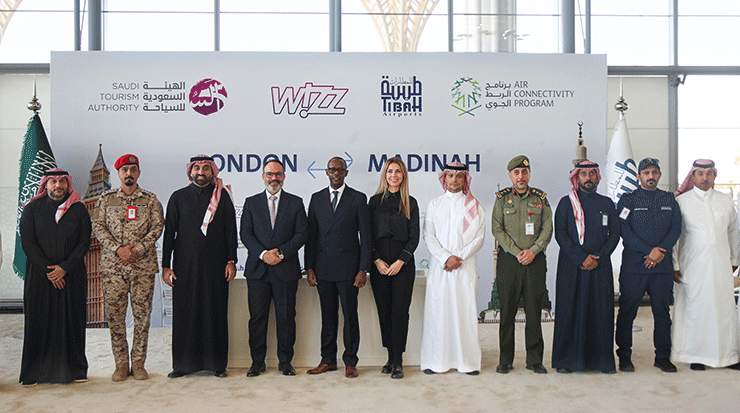 Announcement ceremony for Wizz Air’s direct flights from London to Medina 