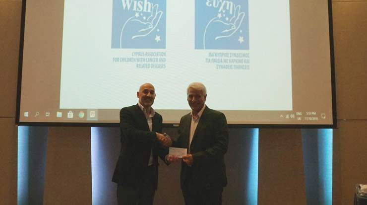 Cyprus Shipping Chamber donated to the ‘One Dream, One Wish’ charity organisation
