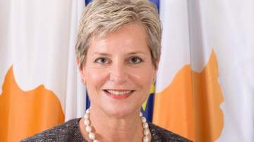Vassiliki Anastassiadou, minister of transport, communications and works, Cyprus