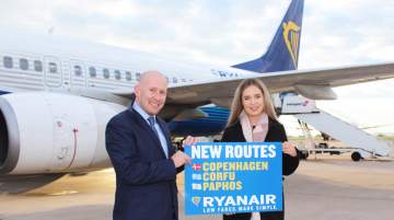 Ryanair launches Paphos, Corfu and Copenhagen