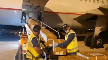 The fourth batch of medical Supplies arrived from China