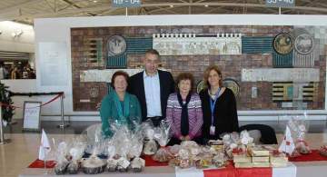 A Christmas charity bazaar took place at Larnaka International Airport