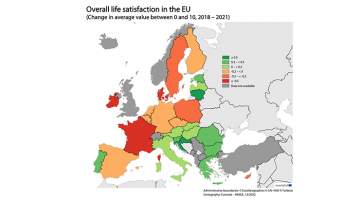 Life Satisfaction in the EU Slightly Down in 2021