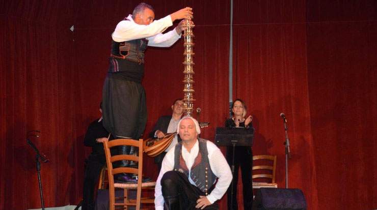 A cultural performnce in Ayia Napa