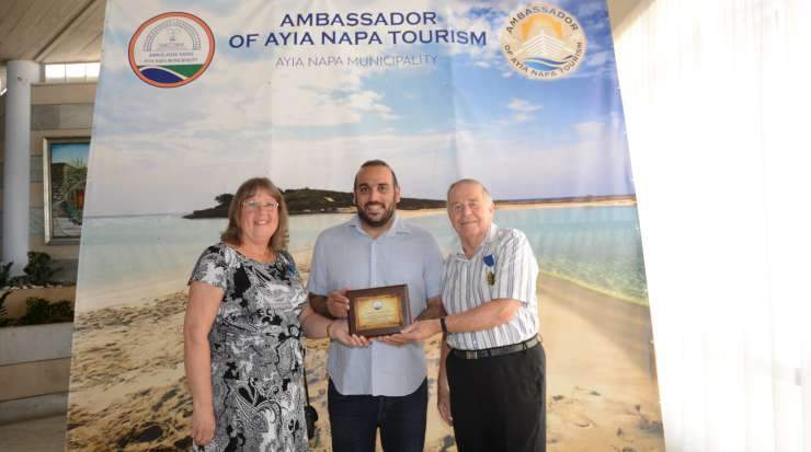 Karousos thanked the Barratts for preferring Ayia Napa 