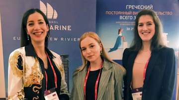 Members from the Leptos Estates Moscow office