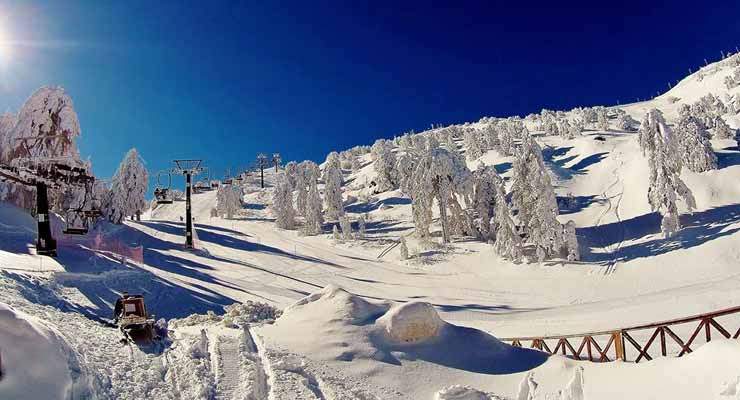 Troodos welcomed the first snow for this winter