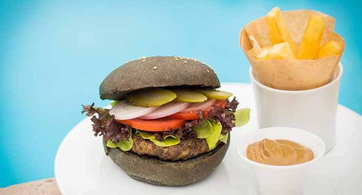 Enjoy organic black burgers at Annabelle hotel