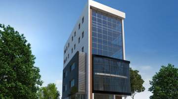 The centrally-located new building will provide a contemporary office space